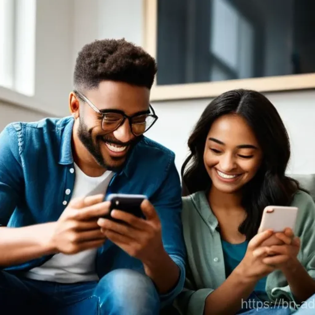 다크 소셜 채널을 통한 고객 관계 구축 - Private Sharing and Trusted Connections**
A group of three diverse young adults (two women, one man,...