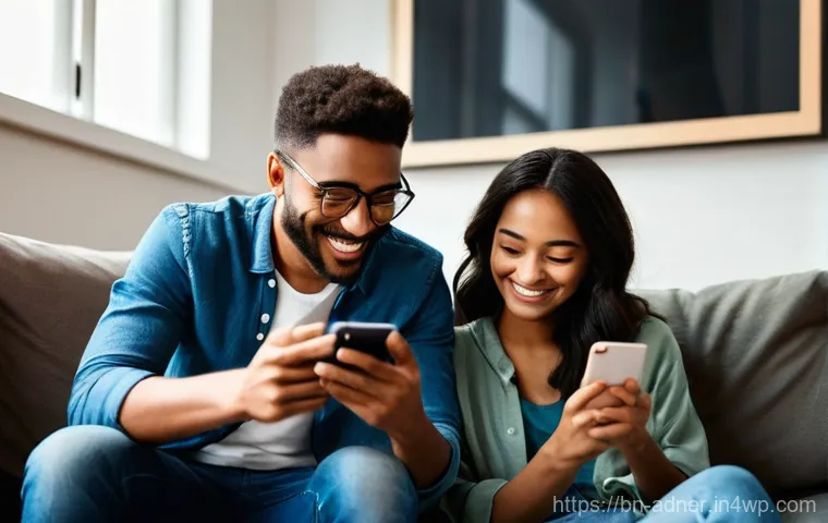 다크 소셜 채널을 통한 고객 관계 구축 - Private Sharing and Trusted Connections**
A group of three diverse young adults (two women, one man,...