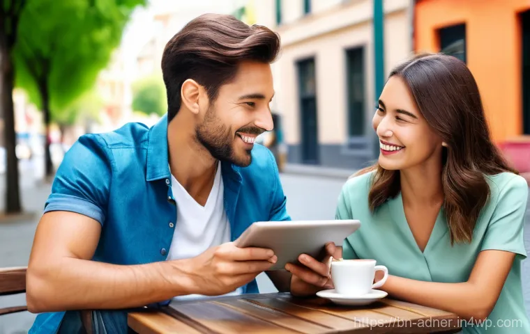 다크 소셜 채널을 통한 고객 관계 구축 - Private Sharing and Trusted Connections**
A group of three diverse young adults (two women, one man,...