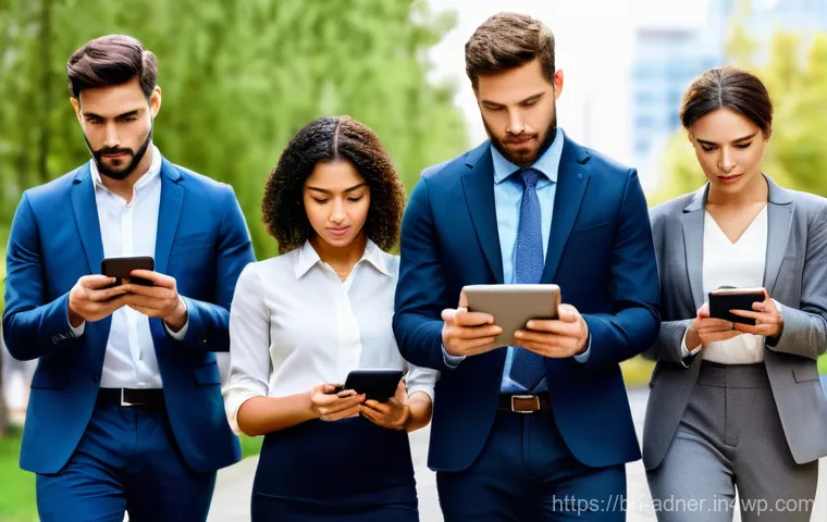 다크 소셜과 고객 세분화 전략 - Image Prompt 1: The Unseen Currents of Digital Sharing (Dark Social)**