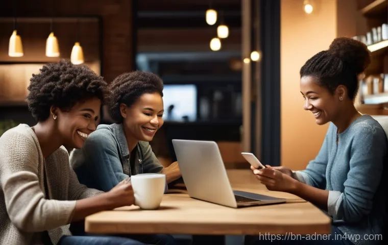 다크 소셜 마케팅을 위한 교육 자료 - **Prompt 1: The Personal Touch of Digital Sharing**
    "A candid, realistic photograph capturing a ...