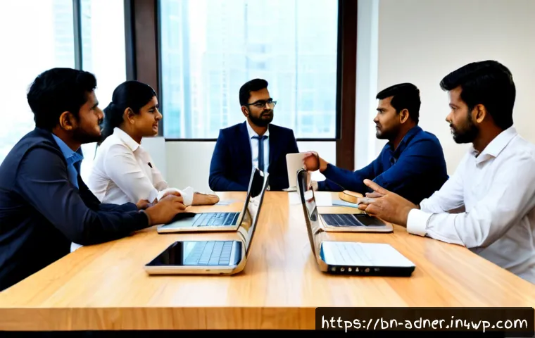 다크 소셜 마케팅의 비즈니스 모델 - Photorealistic modern business strategy scene in Dhaka, Bangladesh: a diverse team of professionals ...